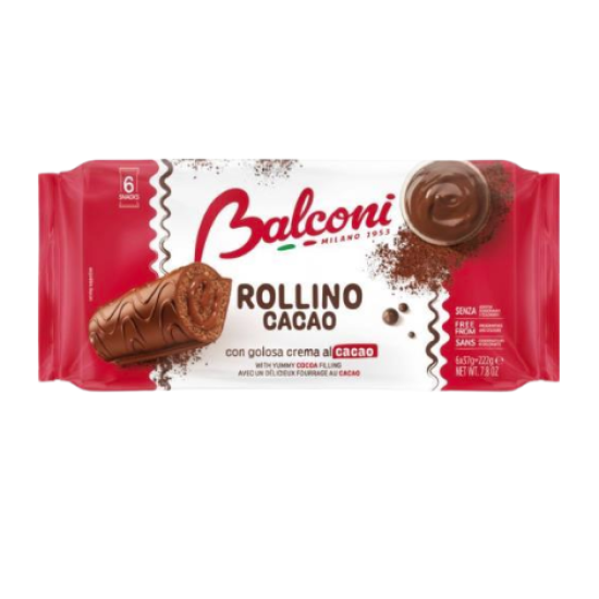 BALCONI ROLLINO CACAO 6X37GR ΚΡΕΜΑ ΚΑΚΑΟ